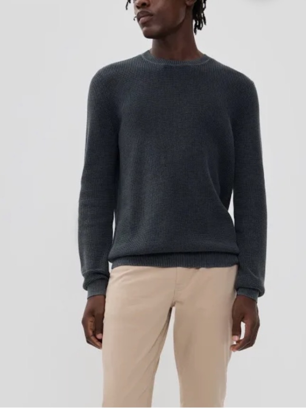 Faherty Men's Sunwashed Crewneck Sweater Size Large